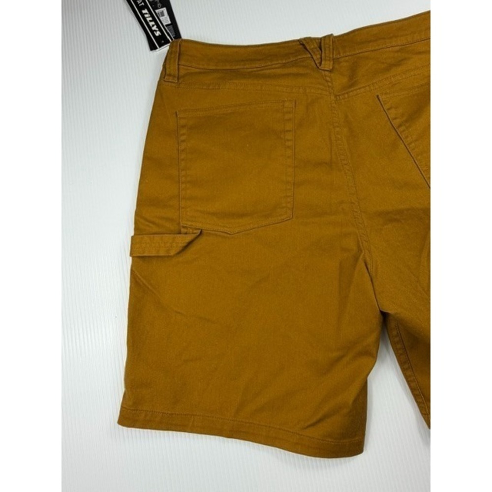 Brixton Shorts Mens Carpenter Utility Stretch 33 Golden Brown Relaxed Workwear - Picture 8 of 16